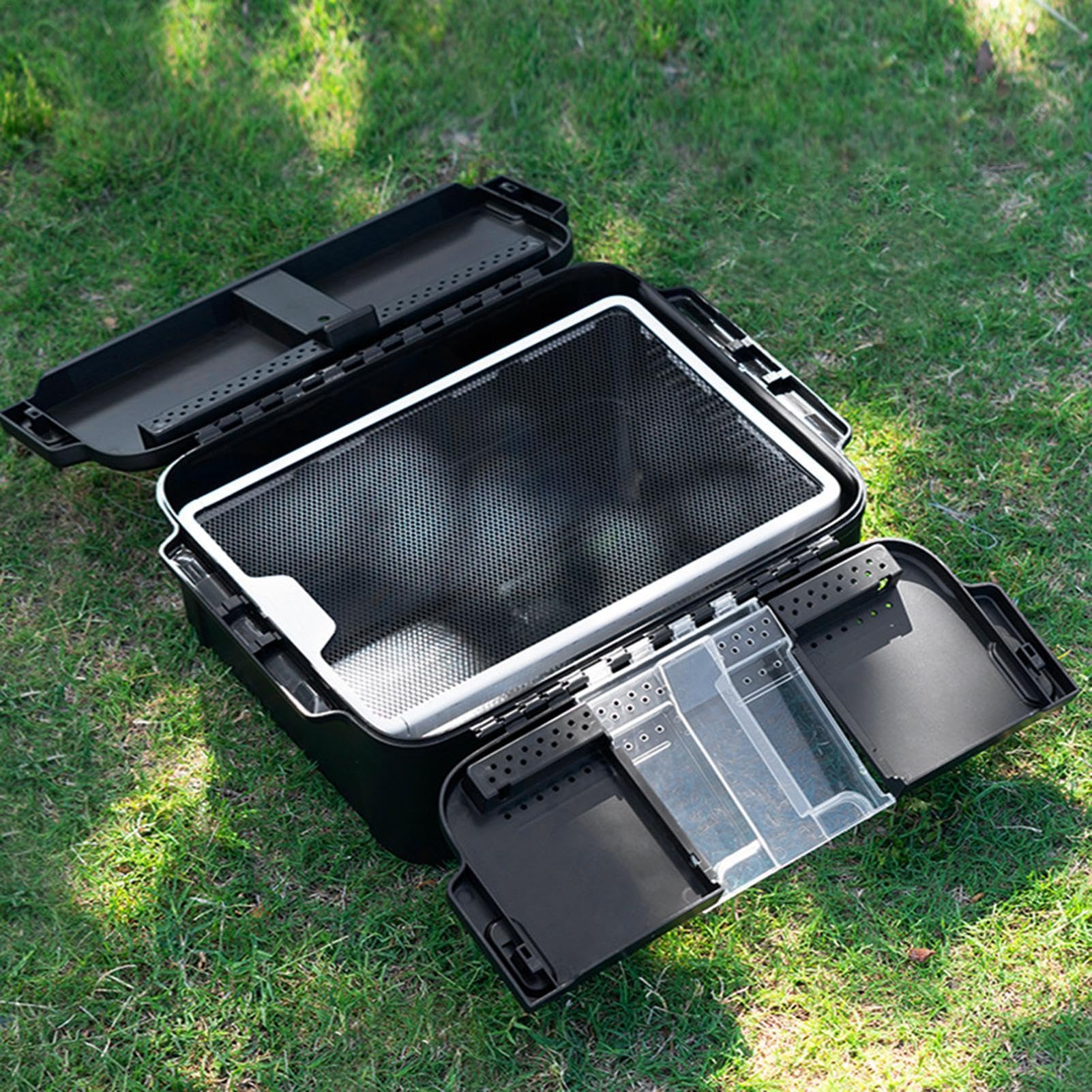 Amazon | 爬虫類の餌箱 - カメの生息地ケージ |透明爬虫類飼育箱 |屋外